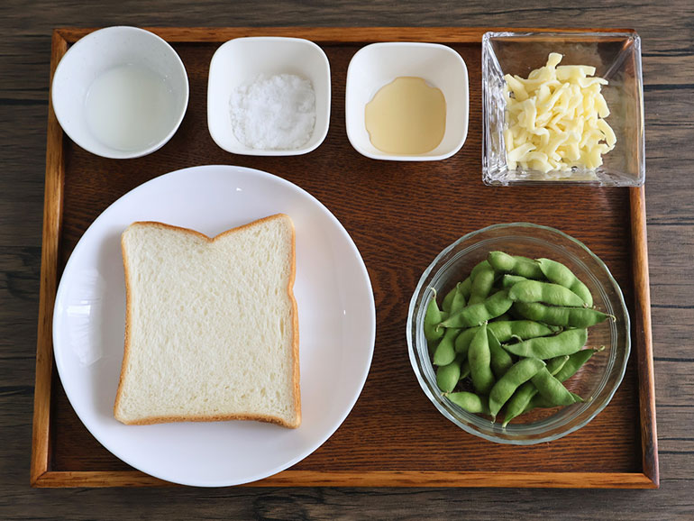伊彌彦ちゃまめのずんだハニーチーズトースト|伊彌彦ちゃまめ
