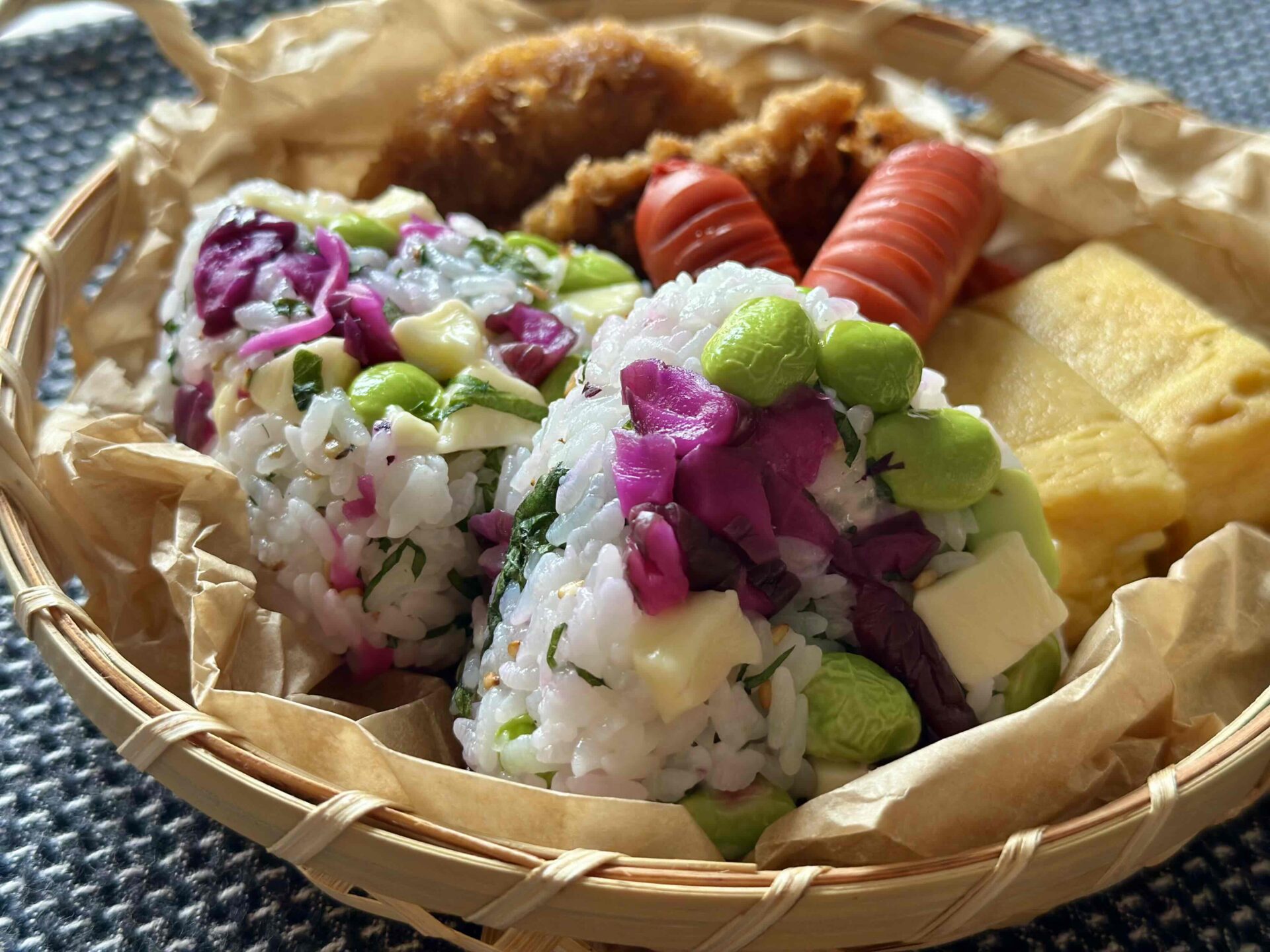 irodoriI〜豆芝チーズおにぎり｜伊彌彦ちゃまめ